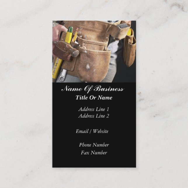 Construction Business Card (Front)