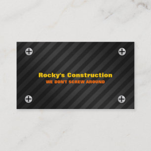 Construction business card