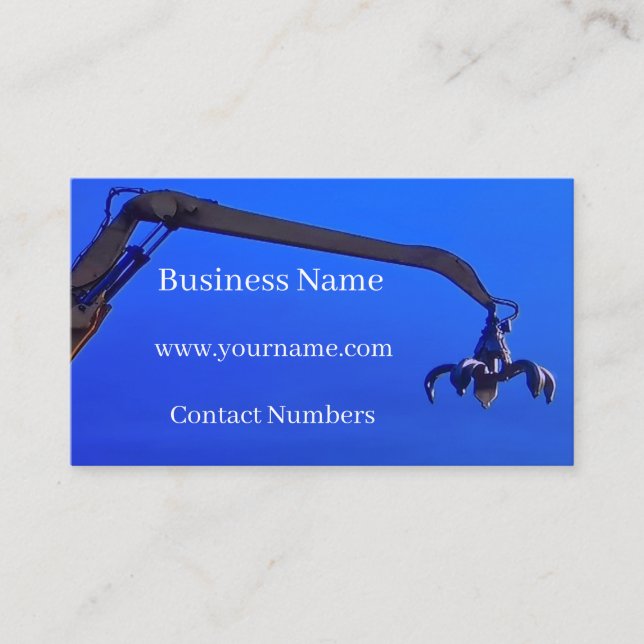Construction  business card (Front)