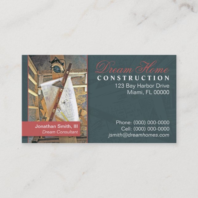 Construction Business Card (Front)