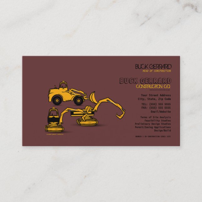Construction Business Card (Front)