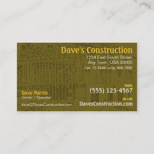 Construction Business Card