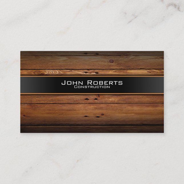 Construction business card (Front)