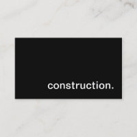 Construction Business Card