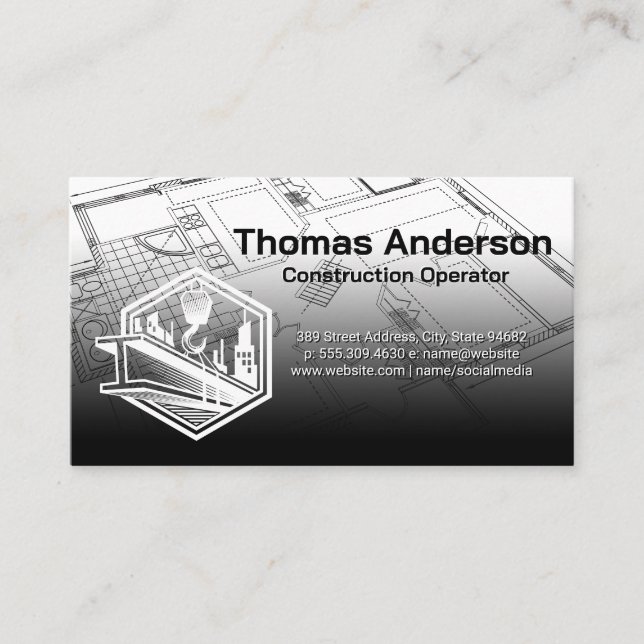 Construction  business card (Front)