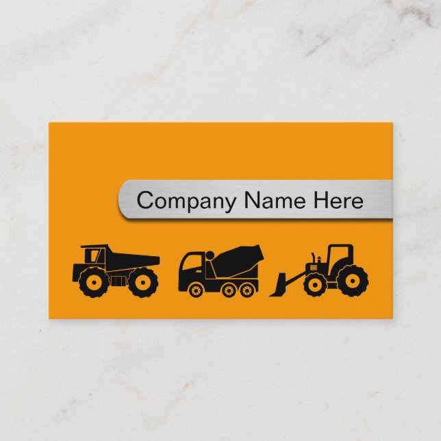Construction Business Cards (Front)