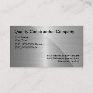 Construction Business Cards