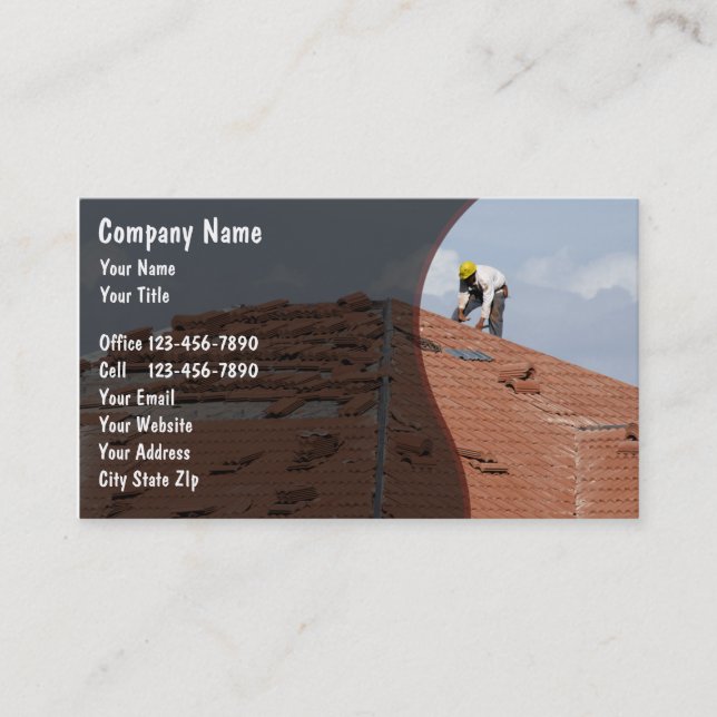 Construction Business Cards (Front)