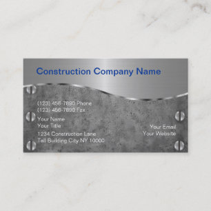 Construction Business Cards