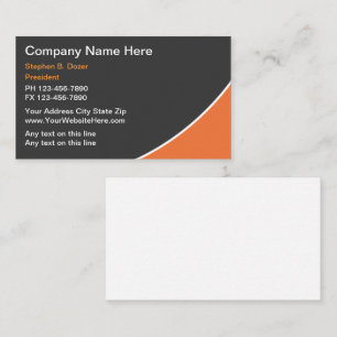 Construction Business Cards