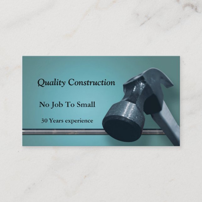 Construction Card (Front)