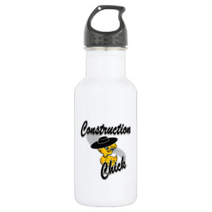 Construction Chick #4 532 Ml Water Bottle