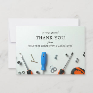 Construction Cluster   A Special Thank You Card