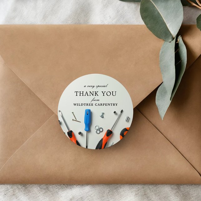 Construction Cluster | A Special Thank You Classic Round Sticker (Creator Uploaded)