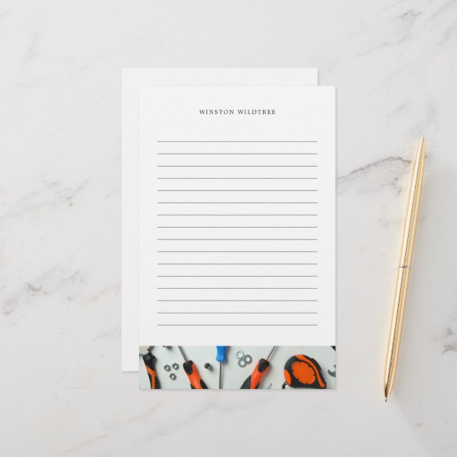 Construction Cluster | Lined Stationery (Front/Back In Situ)