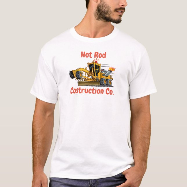 Construction Company Backhoe And Motor Grader Tee (Front)