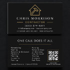 Construction Company Black Gold QR Code