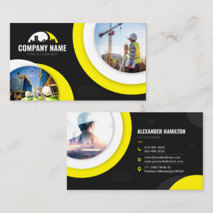 Construction Company Business Card