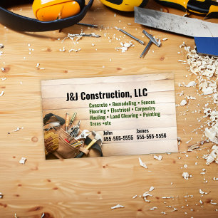 Construction Company Business Card