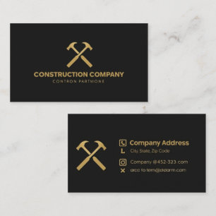 Construction Company   Modern Business Card
