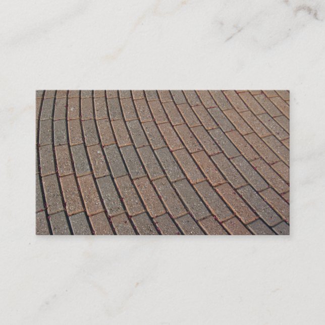 Construction Contractor Driveway Business Card 2 (Front)