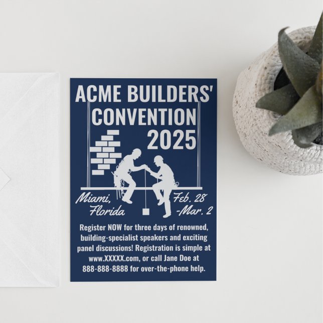 Construction Convention Retro-Style Invitation (Creator Uploaded)