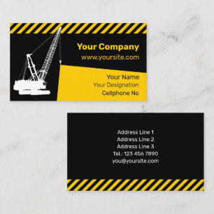 Construction Crane Business Card