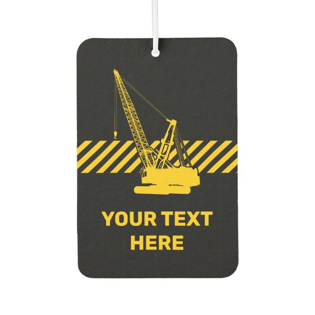 Construction Crane Car Air Freshener (Front)