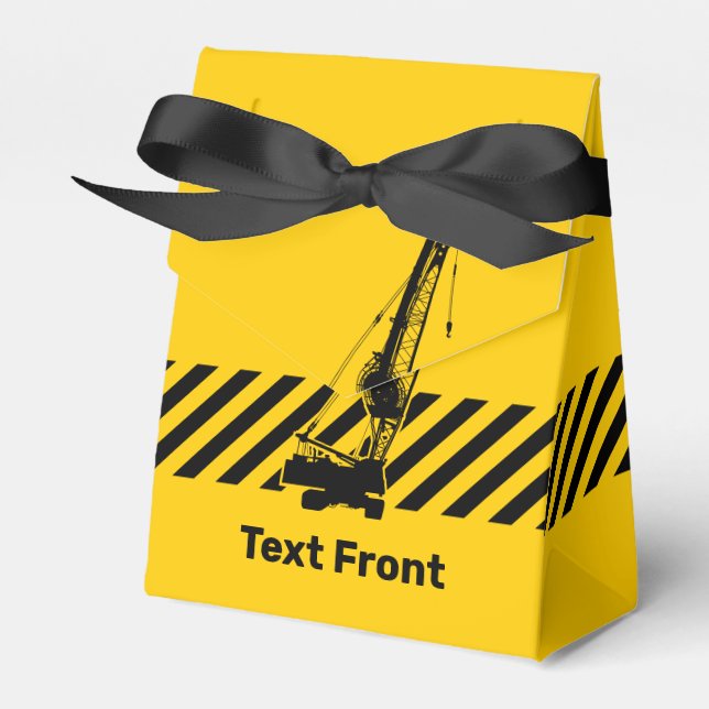 Construction Crane Favour Box (Front Side)