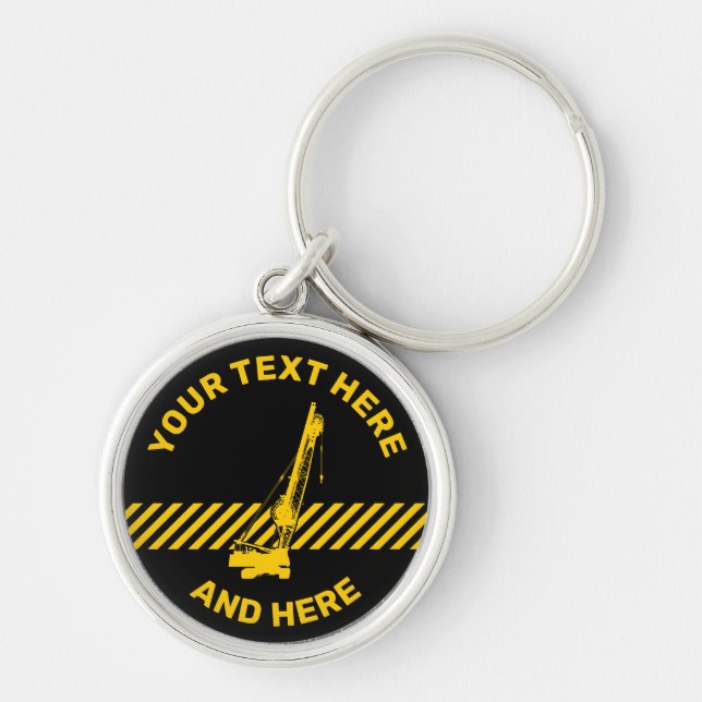 Construction Crane Key Ring (Front)