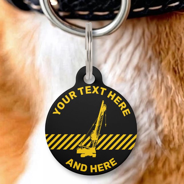 Construction Crane Pet Tag (Creator Uploaded)