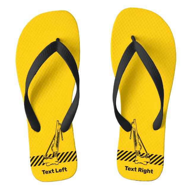 Construction Crane Thongs (Footbed)