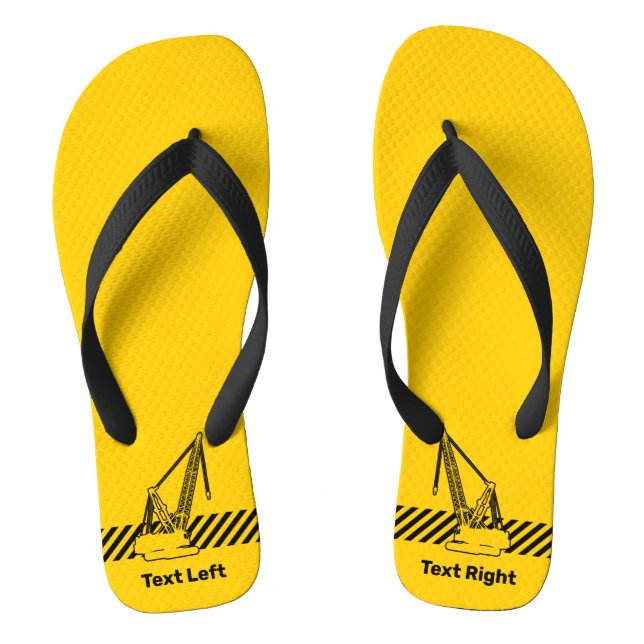 Construction Crane Thongs (Footbed)