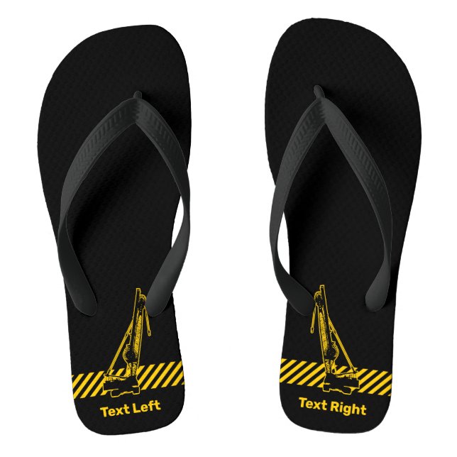Construction Crane Thongs (Footbed)