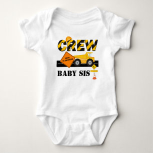 Construction Crew Baby-Sis Bodysuit Custom Wording