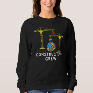Construction Crew Bricklayer Building Blocks Maste Sweatshirt