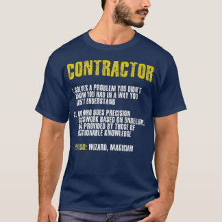 Construction Crew Funny Contractor Gift Premium T-Shirt