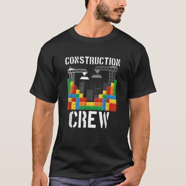 Construction Crew Master Builder Bricklayer Buildi T-Shirt (Front)