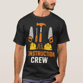 Construction Crew Tools Graphic T-Shirt