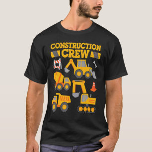 Construction Crew Worker Excavator  Toddler Boys G T-Shirt