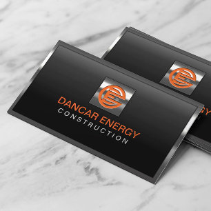 Construction Custom Logo Professional Metal Framed Business Card