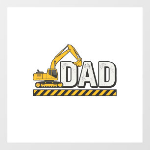 Construction Dad Excavator Vintage Shirt Design_1