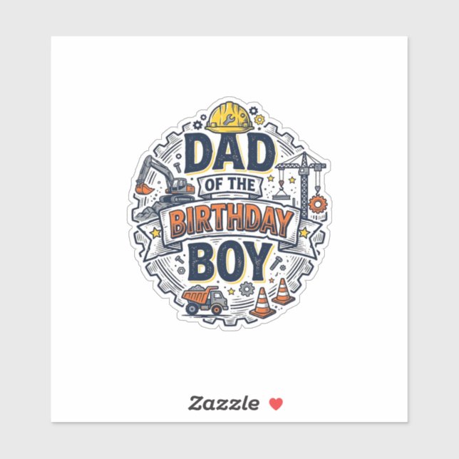 Construction Dad of the Birthday Boy Shirt Design_ (Sheet)
