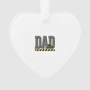 Construction Dad Vintage Engraving T-Shirt Design_ Ornament