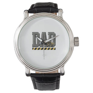 Construction Dad Vintage Engraving T-Shirt Design_ Watch