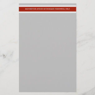 Construction Danger Restricted Access Red Tape Stationery