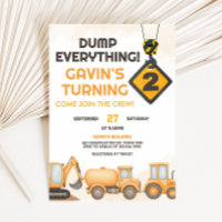 Construction Dump Truck 2nd Birthday Party