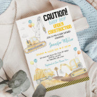 Construction Dump Truck Digger Baby Shower