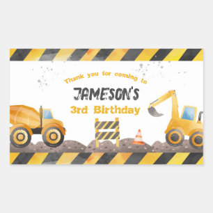 Construction, Dump Truck Gable Box Label