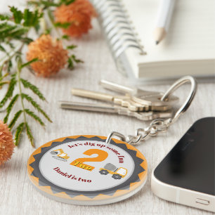Construction Dump Truck Key Ring